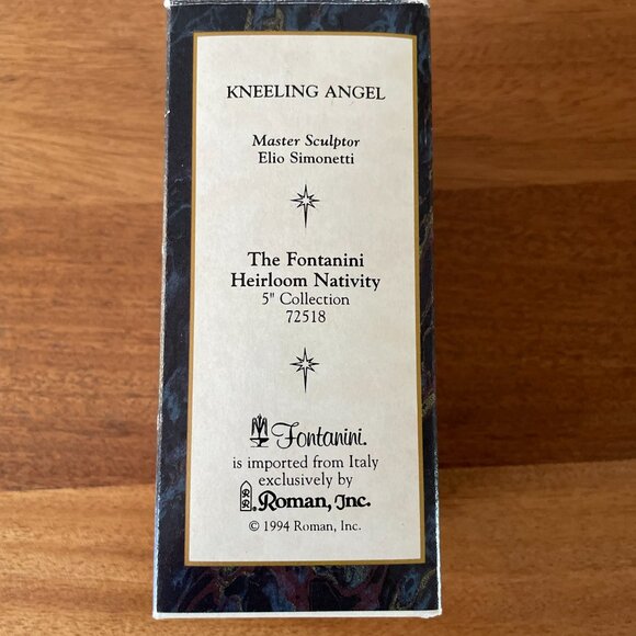 Fontanini Kneeling Angel 72518 Nativity Stable Heirloom figurine 5" Italy 1994 - Picture 10 of 12